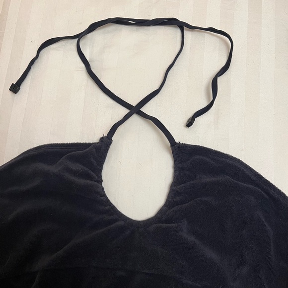 Black Terry cloth dress - Picture 2 of 5